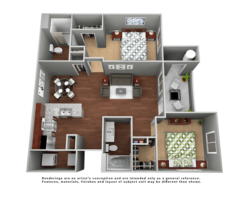 Meadows at Homestead 2 Bed Floorplan